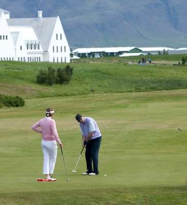 Golfplatz in Island