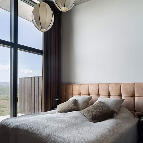 Schlafzimmer Ferienhaus Burfell