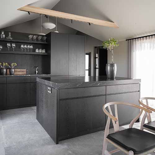 Küche Ferienhaus Fludir
