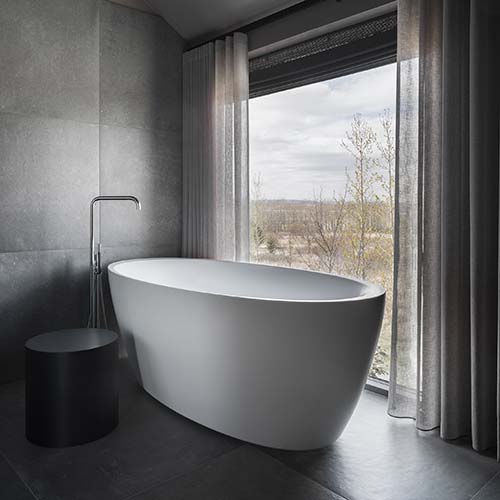 Badezimmer Ferienhaus Fludir