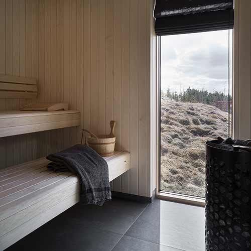Sauna Ferienhaus Fludir