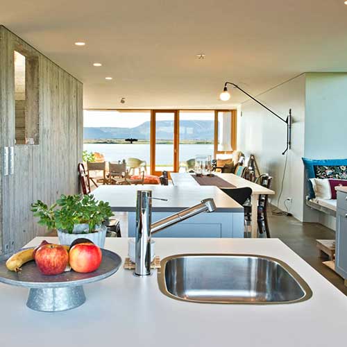 Wohnbereich Ferienhaus Myvatn