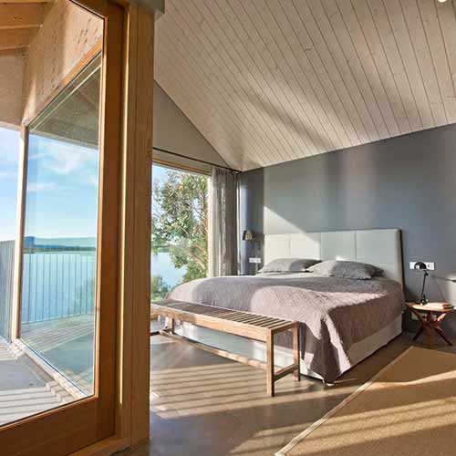 Schlafzimmer Ferienhaus Myvatn