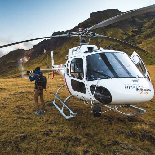 Helikopter in Island ©Patrick Güller