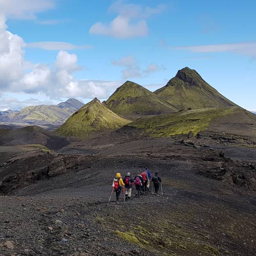 Wandergruppe am Strutur