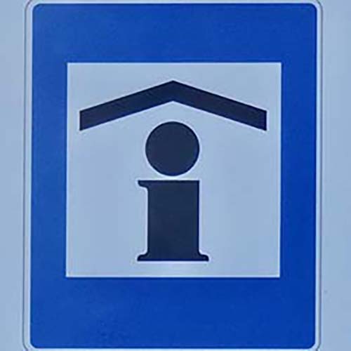 Info sign für Hinweise