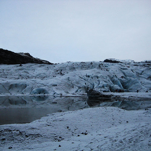 Gletscher Solheimajökull Island