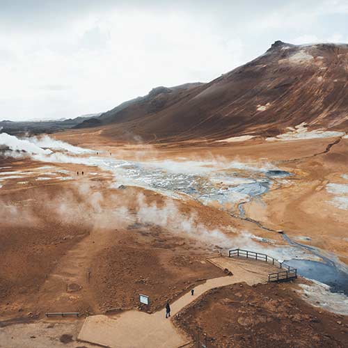 Im Solfatarengebiet Hverir © Asa Steinar / Visit North Iceland