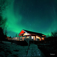 Birta 1 Ferienhaus in Südisland unter Nordlichtern © Alois (Wisu) Bucher