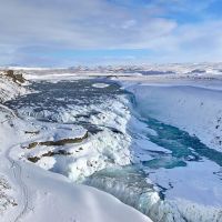 Gullfoss im Winter