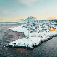 Bunte Häuser in Nuuk © Per Yan / Visit Greenland